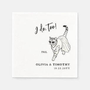 Serviette En Papier Moi aussi serviettes de mariage minimalistes pour 