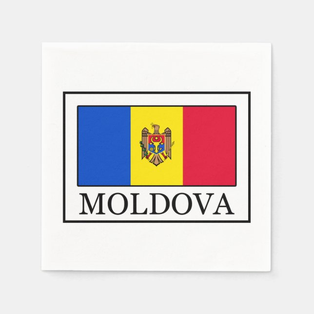 Serviette En Papier Moldavie (Devant)
