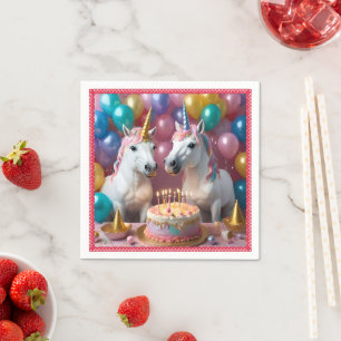 Serviette En Papier Moments magiques : Un Bassin d'Anniversaire des li