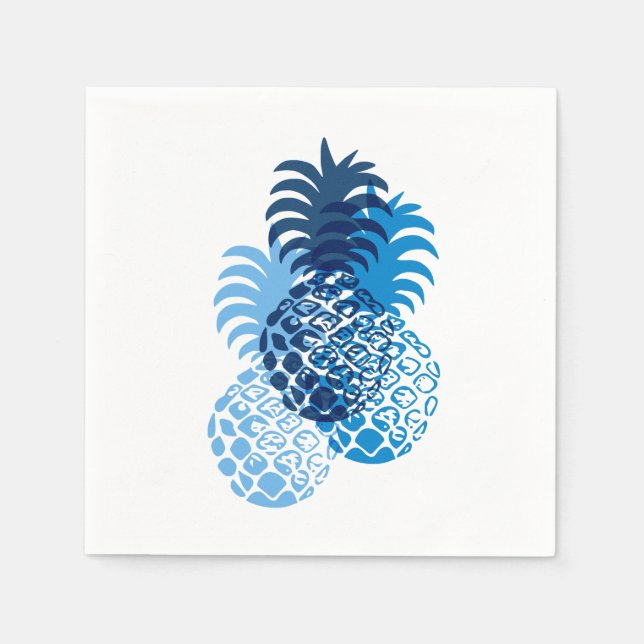 Serviette En Papier Momona Pineapple Hawaiian Tropical (Devant)
