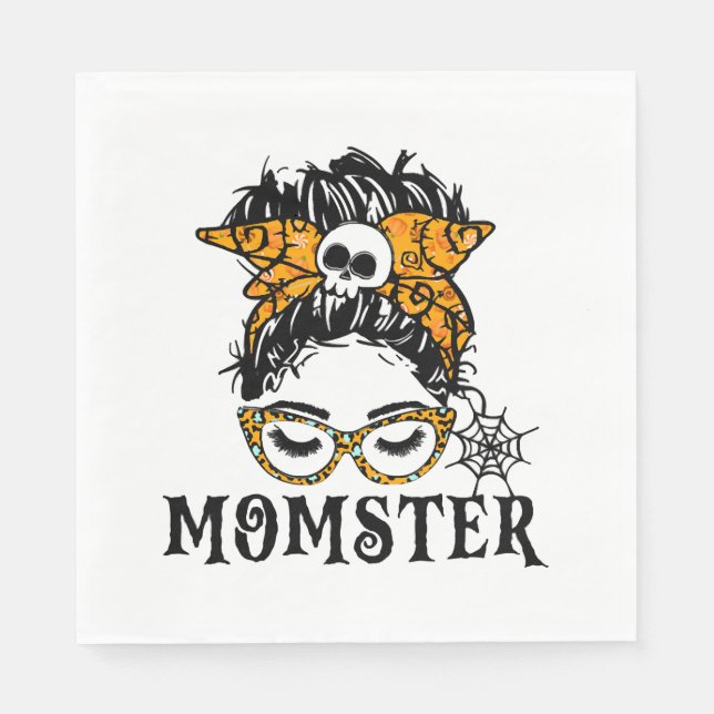 Serviette En Papier Momster d'Halloween (Devant)