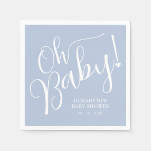Serviette En Papier Mon bébé ! Baby shower Blue Boy