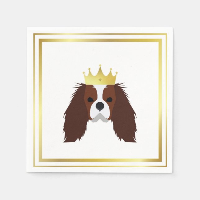 SERVIETTE EN PAPIER MON MEILLEUR COLLECTION D'AMIS : "QUEENY" (Devant)