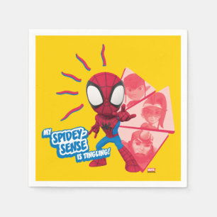 Serviette En Papier Mon sens d'araignée me picote !