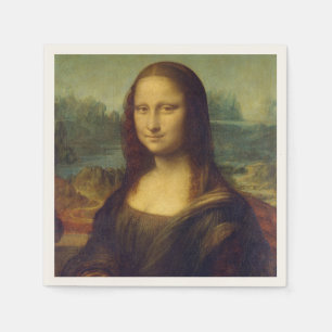Serviette En Papier Mona Lisa by Leonardo Da Vinci