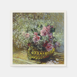 Serviette En Papier Monet - Fleurs dans un pot