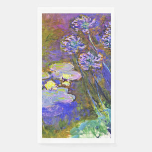 Serviette En Papier Monet - Lys d'eau et Agapanthus