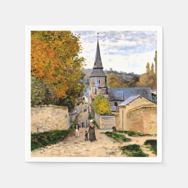 Serviette En Papier Monet - Rue Saint-Adresse (Devant)
