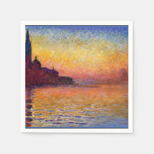 Serviette En Papier Monet - San Giorgio Maggiore à Dusk