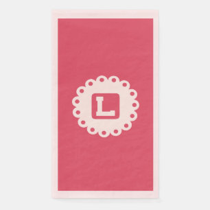 Serviette En Papier MONOGRAM "L" Papier Napkin