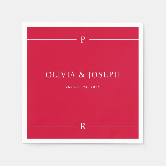 Serviette En Papier Monogram Online 3-slot Wood Watch Case Red | Ligne (Devant)