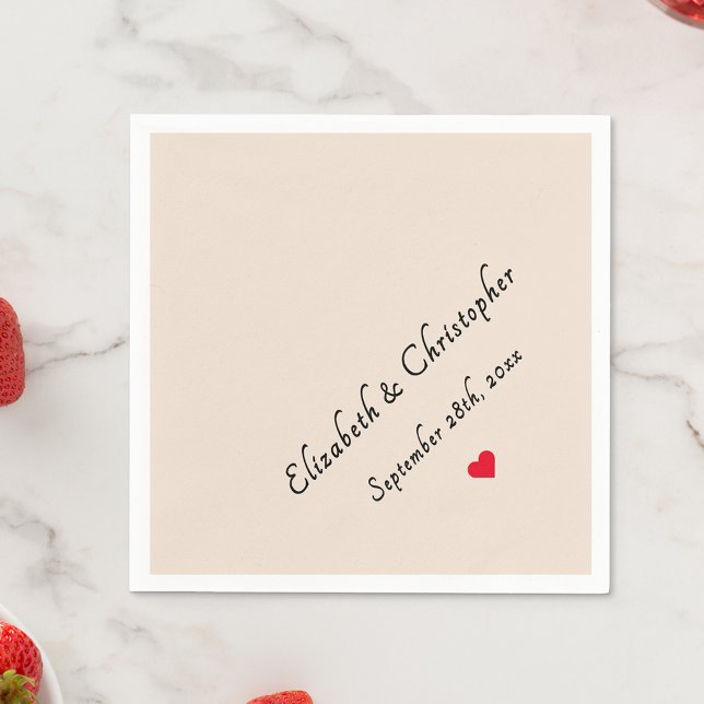 Serviette En Papier Monogram Rustic Earth Mariage Date Party Cocktail (Monogram Rustic Earth Wedding Date Party Cocktail Napkins)