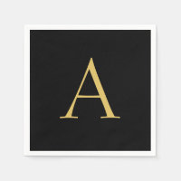 Monogramme couleur or noir professionnel