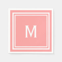 Monogramme de pastèque moderne et élégant ou de co