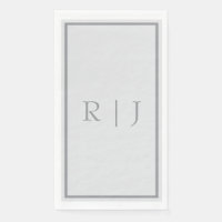 Monogramme gris clair gris foncé teinte cool maria