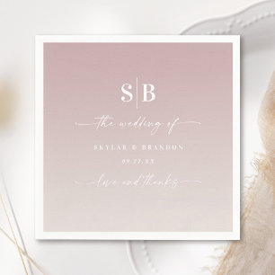 Serviette En Papier Monogramme Mariage blanc blanc blanc blanc blanc r