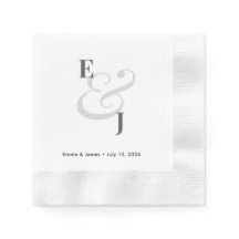 Monogramme minimal | Cocktail Mariage Ampersand