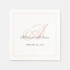 Monogramme rose et blanc