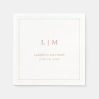 Monographie rose Rose simple Mariage élégant