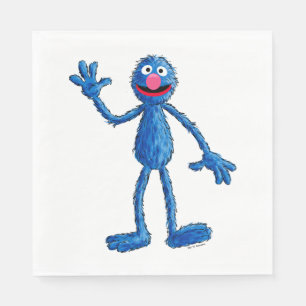 Serviette En Papier Monster à la fin de cette histoire   Grover