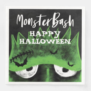 Serviette En Papier Monster Bash   Éffrayant Frankenstein Halloween Pa