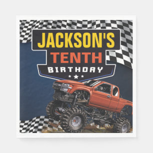 Serviette En Papier Monster Truck Jam fête d'anniversaire, n'importe q
