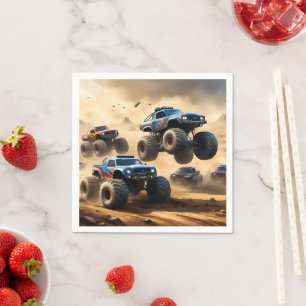 Serviette En Papier Monster Trucks Mayhem,