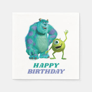 Serviette En Papier Monsters Inc. Joyeux anniversaire