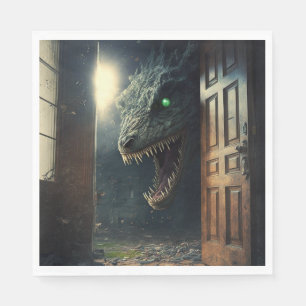 Serviette En Papier Monstre embusqué