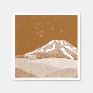 Serviette En Papier Mont Taranaki