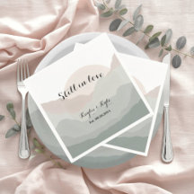 Montagne aquarelle Boho Anniversaire de mariage