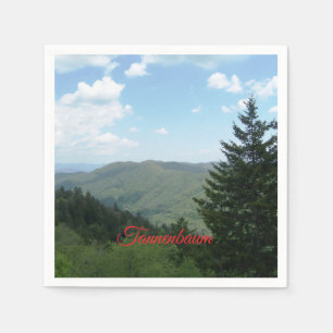Serviette En Papier Montagne de Tannenbaum Noël
