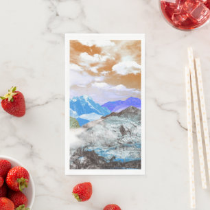 Serviette En Papier Montagnes (montage photo) 2