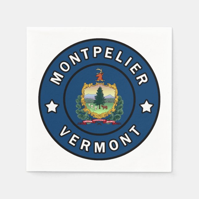 Serviette En Papier Montpelier Vermont (Devant)
