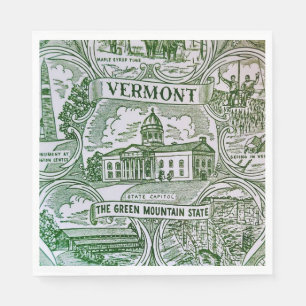 Serviette En Papier Monuments du papier du Vermont 