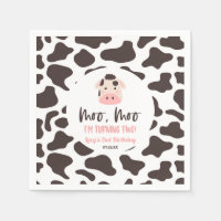 Moo Moo I'm Turin Two Cow 2nd Birthday Party