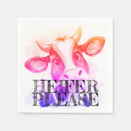 Serviette En Papier Moo-ve sur des serviettes ennuyeuses : Heifer S'Il