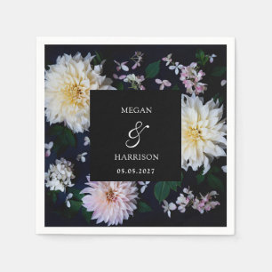 Serviette En Papier Moody Dahlia Floral