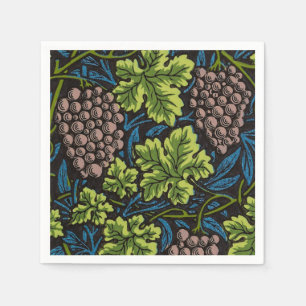 Serviette En Papier Morris - Antique 1873 Motif de raisins et de feuil