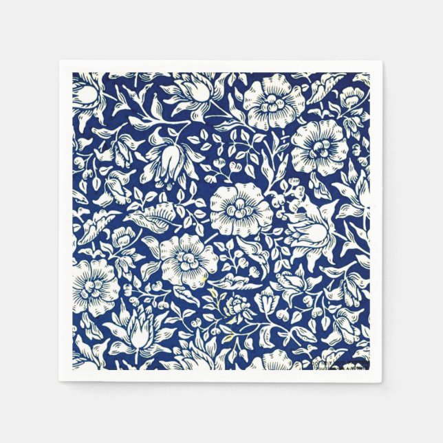 Serviette En Papier Morrs -Blue Mallow, célèbre motif, (Devant)