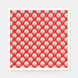Serviette En Papier Motif à points cerise – Cadeau et décoration de fr
