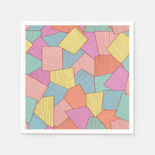 Serviette En Papier motif Abstrait