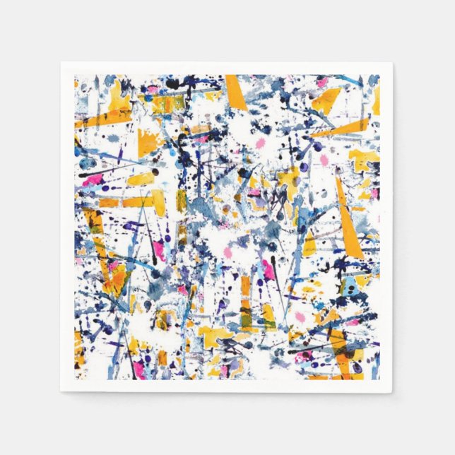 Serviette En Papier motif Abstrait (Devant)