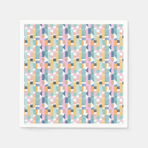 Serviette En Papier Motif abstrait de forme d'aquarelle