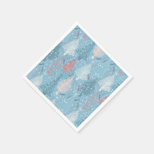 Serviette En Papier Motif Abstrait des arbres de Noël
