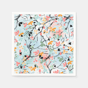 Serviette En Papier motif Abstrait, motif d'automne