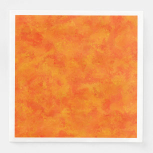 Serviette En Papier Motif Abstrait Orange
