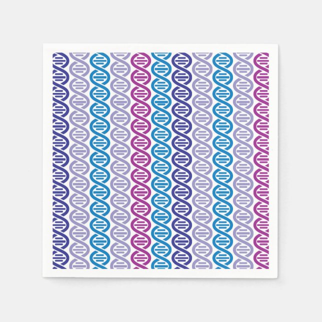 SERVIETTE EN PAPIER MOTIF ADN (Devant)