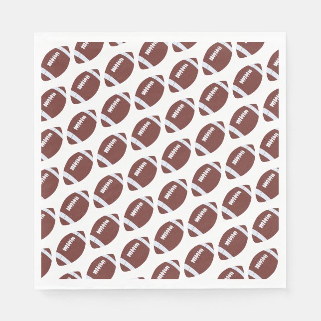 Serviette En Papier Motif américain de football Gridiron Ball (Devant)