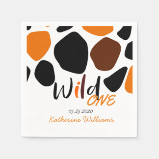Serviette En Papier Motif animal sauvage papier d'anniversaire Napkin
